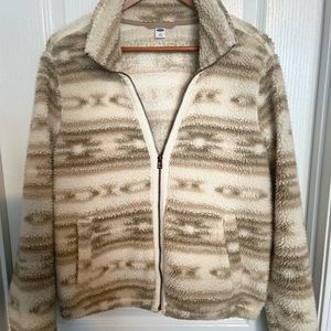 Comfy fleece jacket.